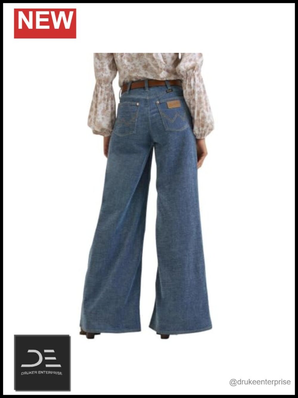 Cheeky Wide Leg Stretch Denim Jeans